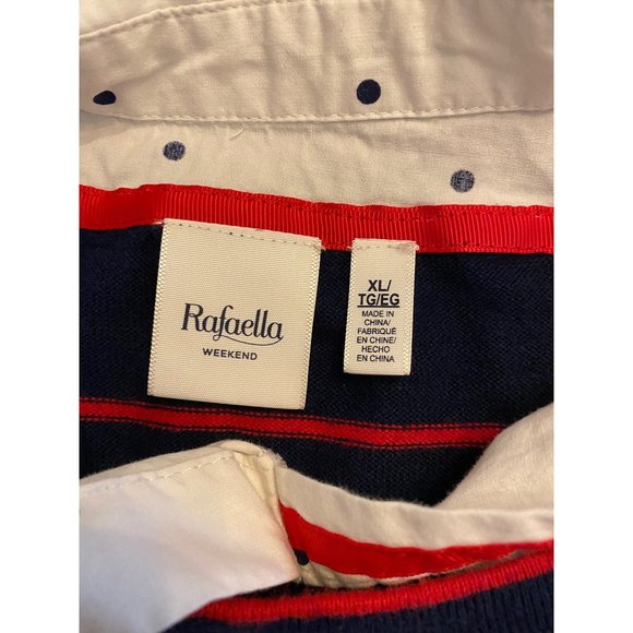 Rafaella Weekend Striped Layered Knit Pullover Women's XL - Picture 10 of 12